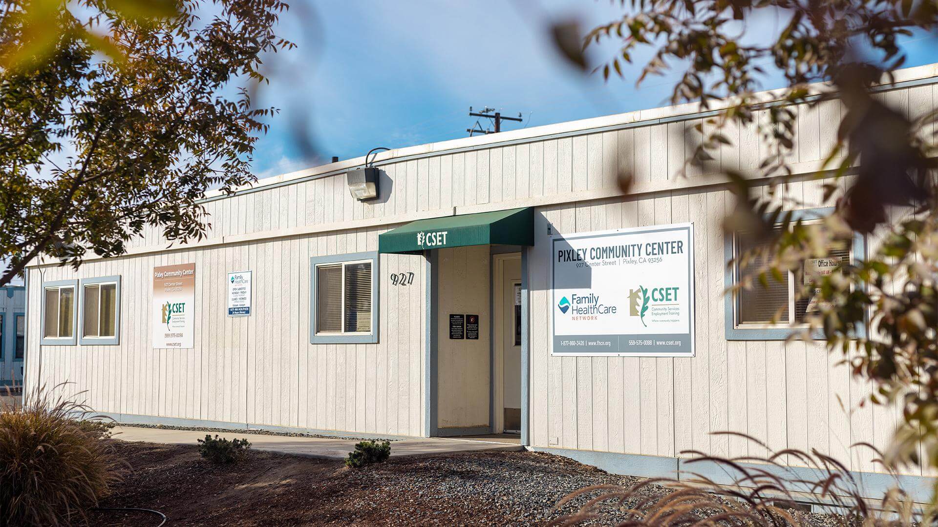 Exterior of FHCN office in Pixley California